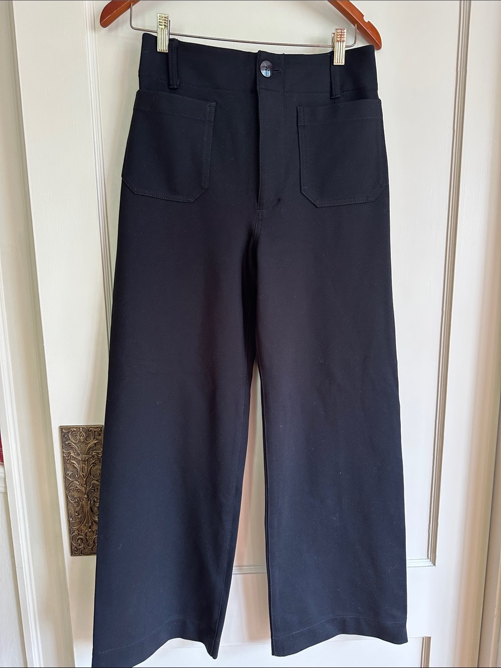 Maeve Colette High-Rise Wide-Leg Pants in Magic Fabric